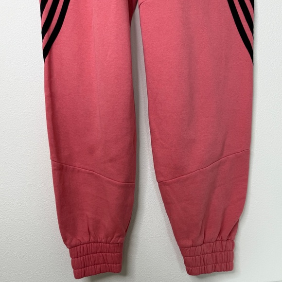 Adidas Originals Women’s Pink Stripes Celebrity Sport Fleece Pants Joggers - Picture 3 of 8